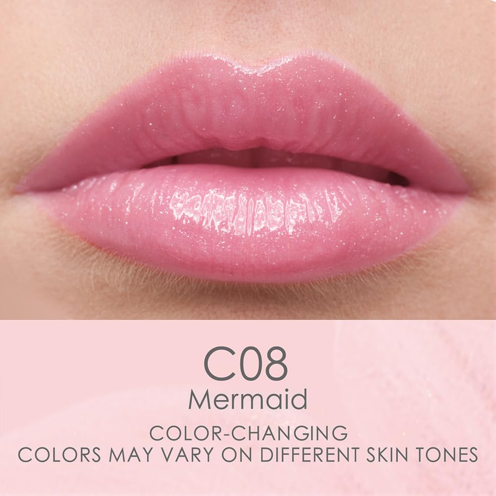 CATKIN Lip Balm Color Tinted Changing Lipstick Ultra Hydrating Lip Moistrurizer Chapstick with Vitamin E Nourishing For Cracked & Dry Lips 0.12 oz 2pcs (04+08)