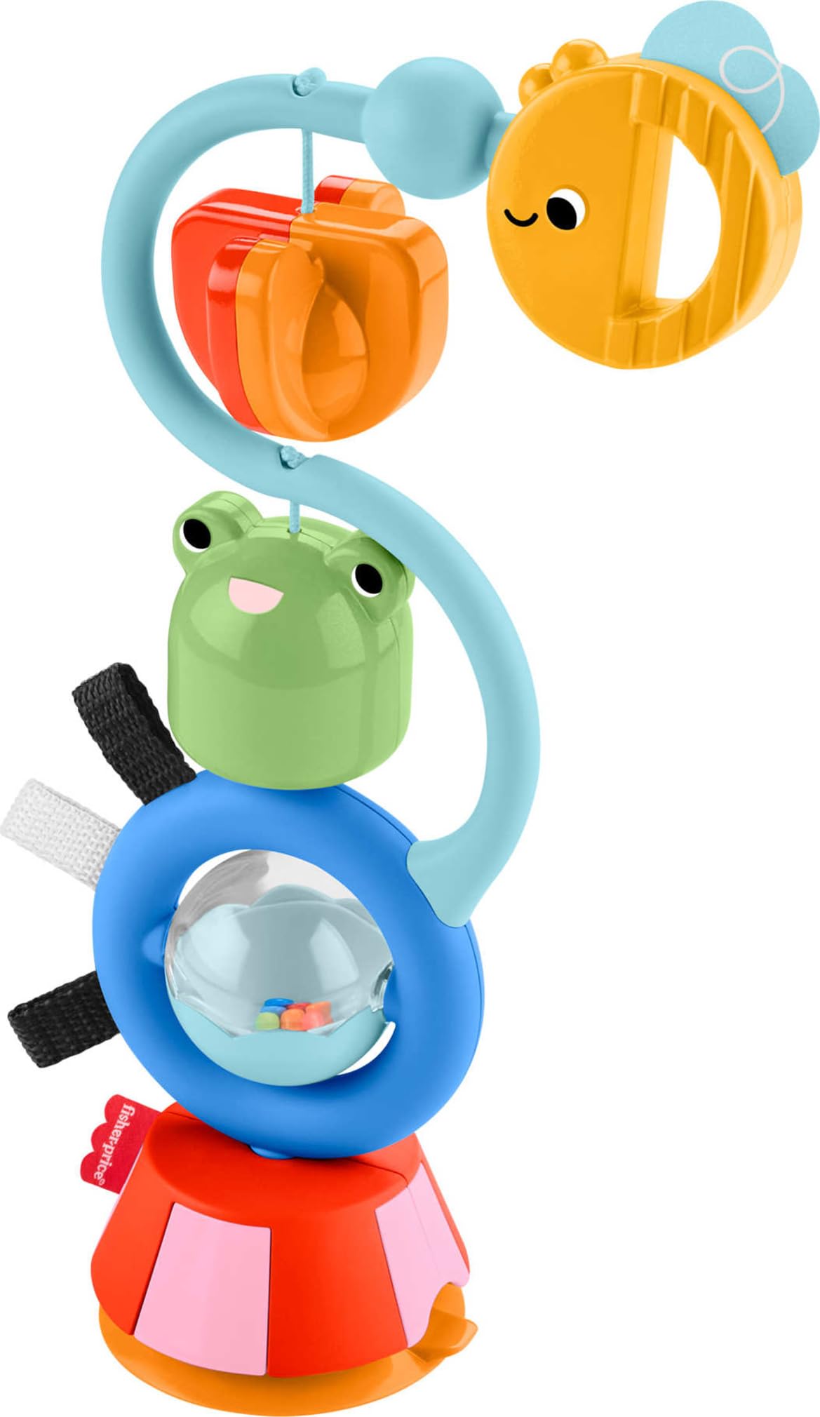 Fisher-Price Baby Toy Sensory Sounds High Chair Busy Activity with Suction Cup for Developmental Play Infants Ages+ Months