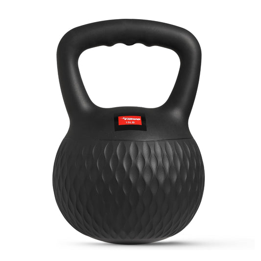 YIGUO Soft Kettlebell, 15lb Kettlebells Cushioned Impact-Resistant Base and Anti-Slip Grip, Strength Training Kettle Bell for Women and Men, Home Workout (Black)