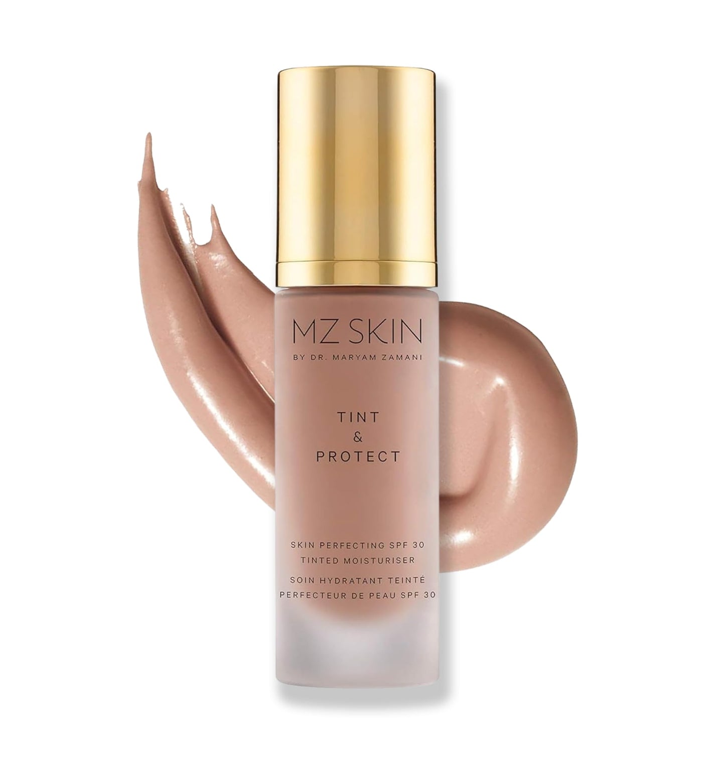 MZ SKIN Tint & Protect Skin Perfecting SPF 30 Tinted Moisturiser 1.01 fl oz | Broad Spectrum UVA/UVB | With Hyaluronic Acid, Kahai Nut Oil & Vitamin C