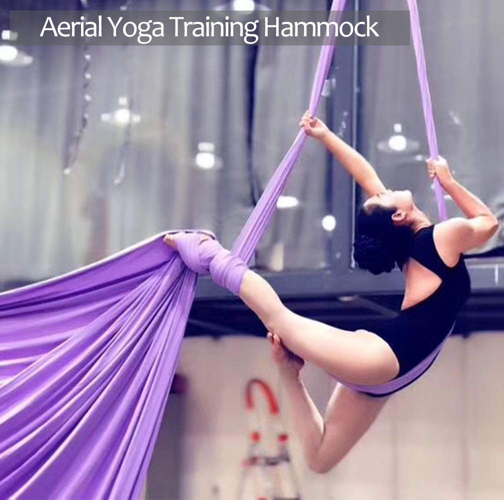 Sakura Deluxe Aerial Yoga Hammock & Silks Set - Aerial Acrobatic & Dance (L:10m W:2.8m - Sakura Pink)