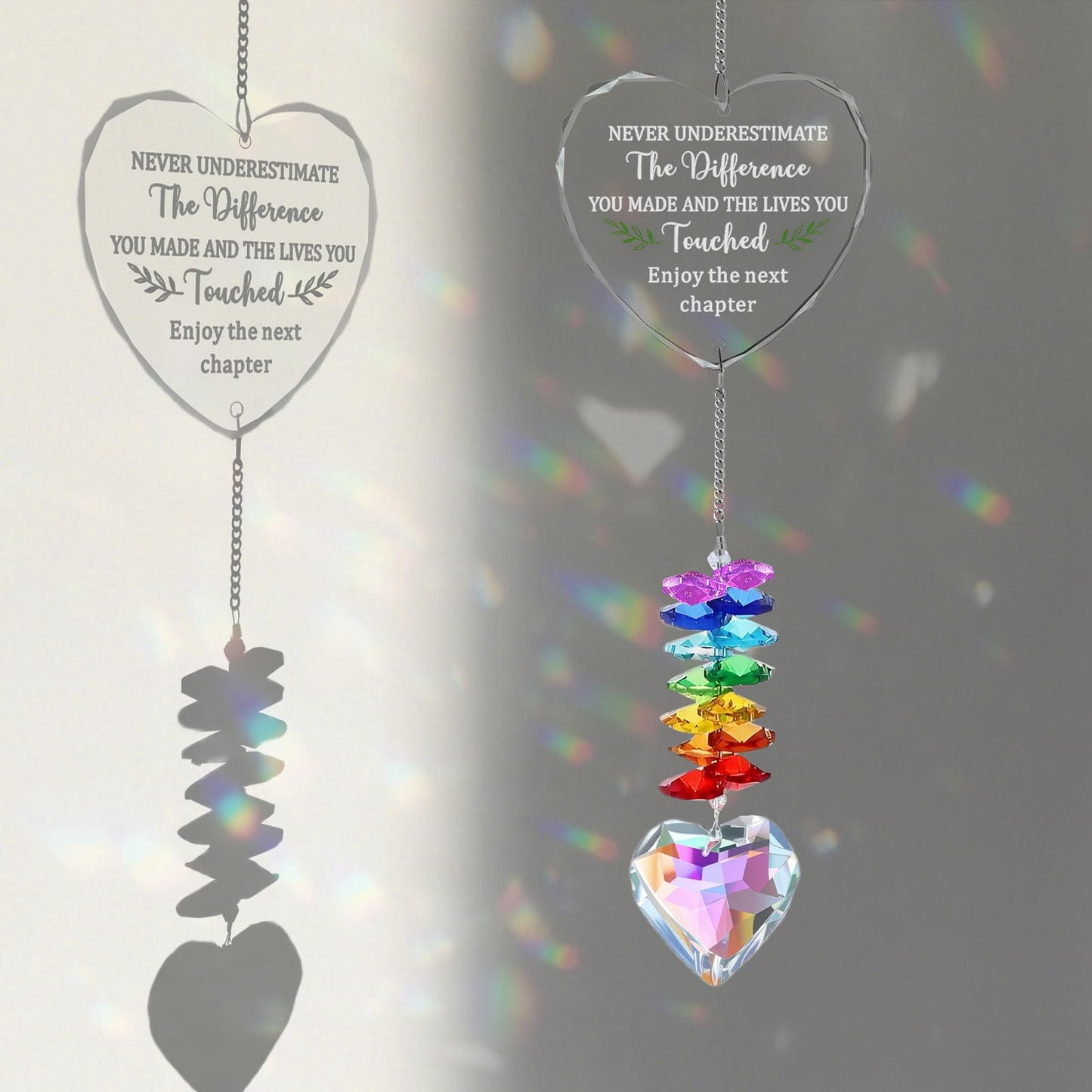 Coworker Leaving Farewell Goodbye Gifts for Women, New Job New Beginning Promotion Retirement Gifts for Friend Coworker Boss Teacher Nurse, Sun Catcher Crystals Window Home Decor