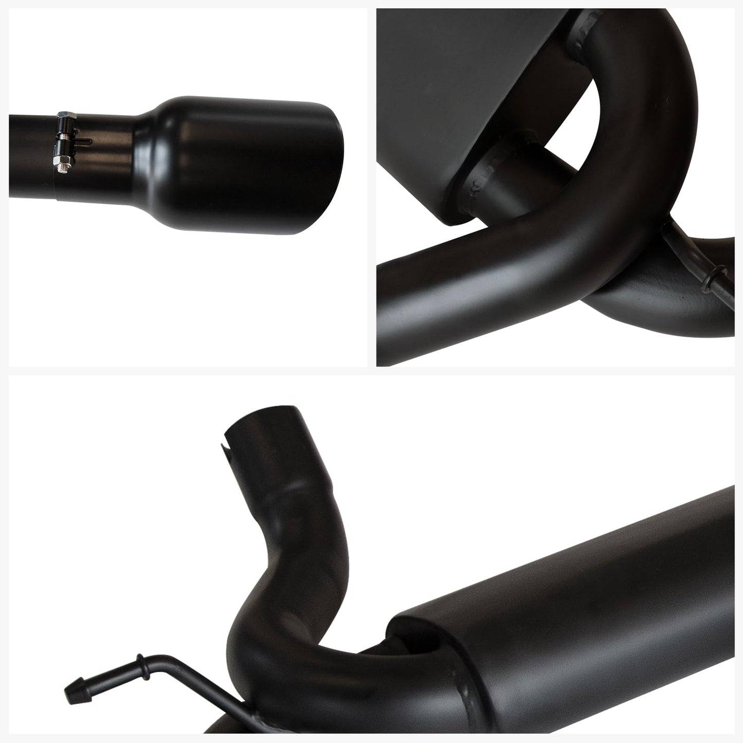 ETL INDUSTRIES Exhaust Muffler System Kit For 2007-2018 Wrangler JK 2/4 Door