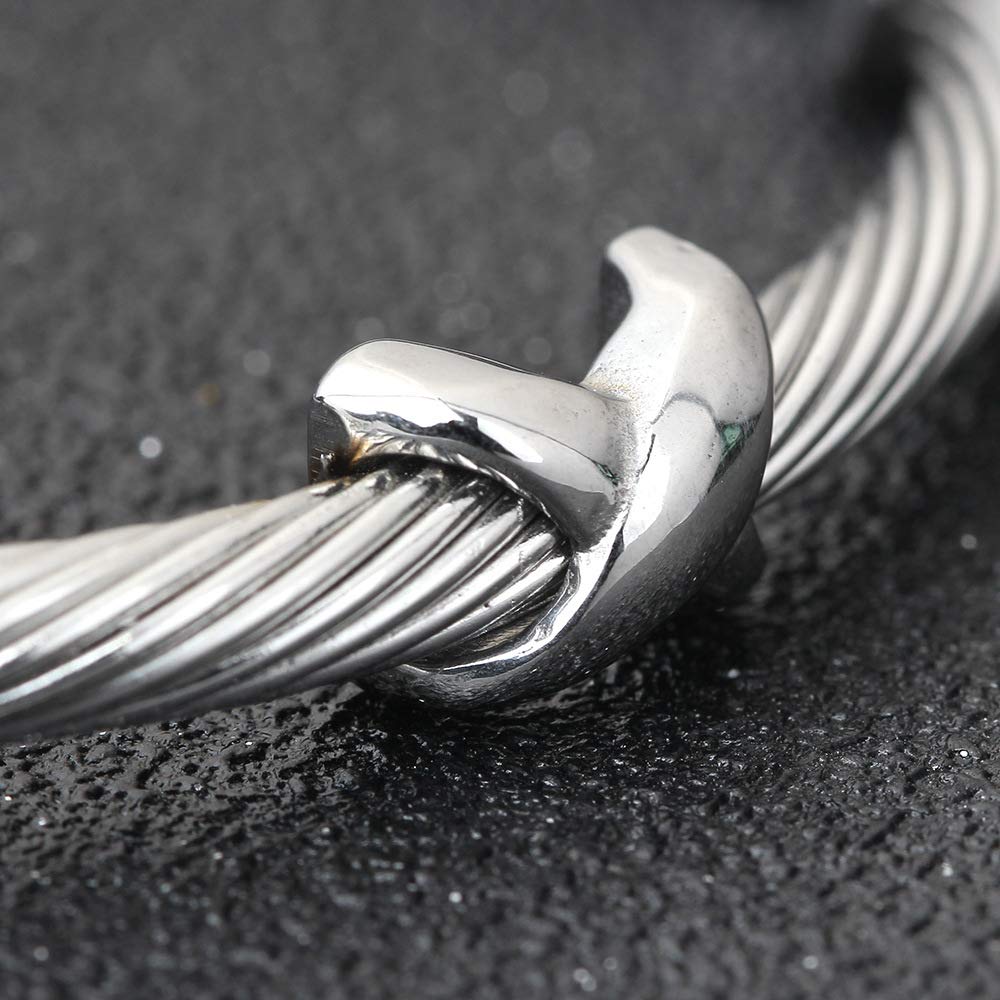 OSIRIDEH2 Cable Bracelets For Women, Multifunctional Twisted Bracelets for Women, Famous Twisted Cable Bracelets Bracelet Designs Women's Bracelets Fashion Jewelry Trendy Women' (silver)