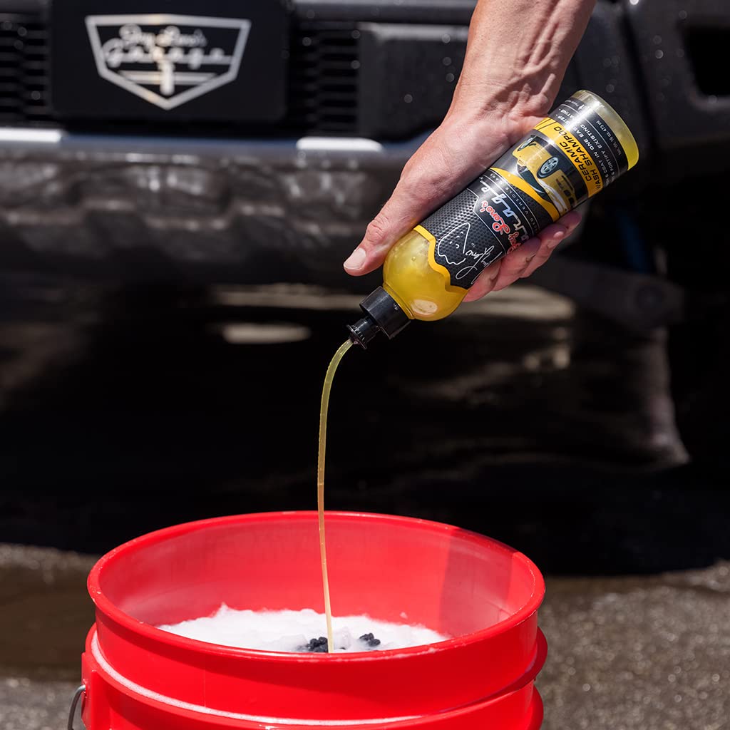 Jay Leno's Garage Ceramic Car Coating Kit – Car Wash Bundle with Ceramic Coating Spray, Car Ceramic Coating Products, Wheel and Tire Cleaner, Microfiber Towels, Applicators & Wash Mitt Detailing Kit