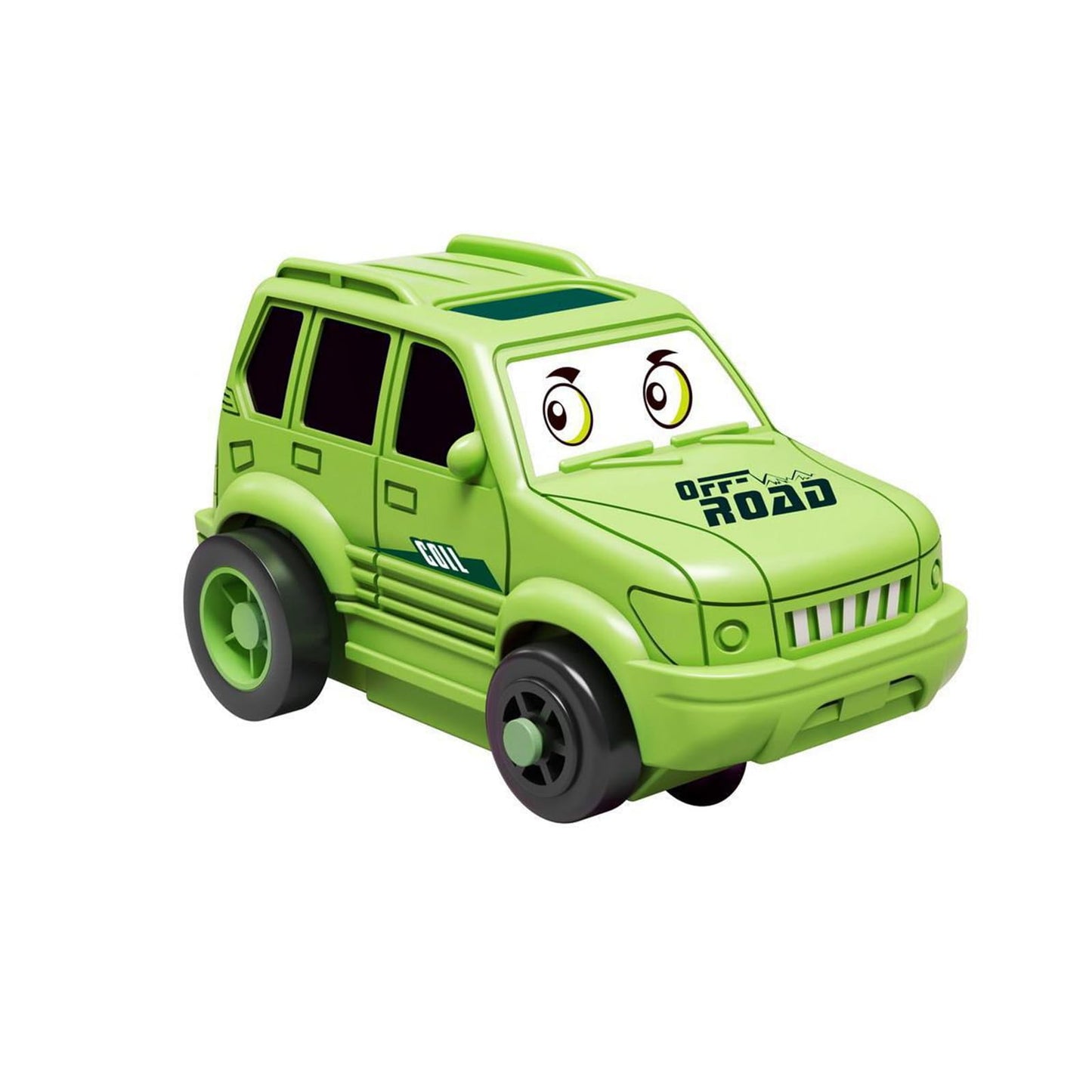 Race Car - Individual Vehicle for Puzzle Track Sets & Race Tracks for Kids Ages 4-8 | Boys Toys Age 4-6 (Jeep)