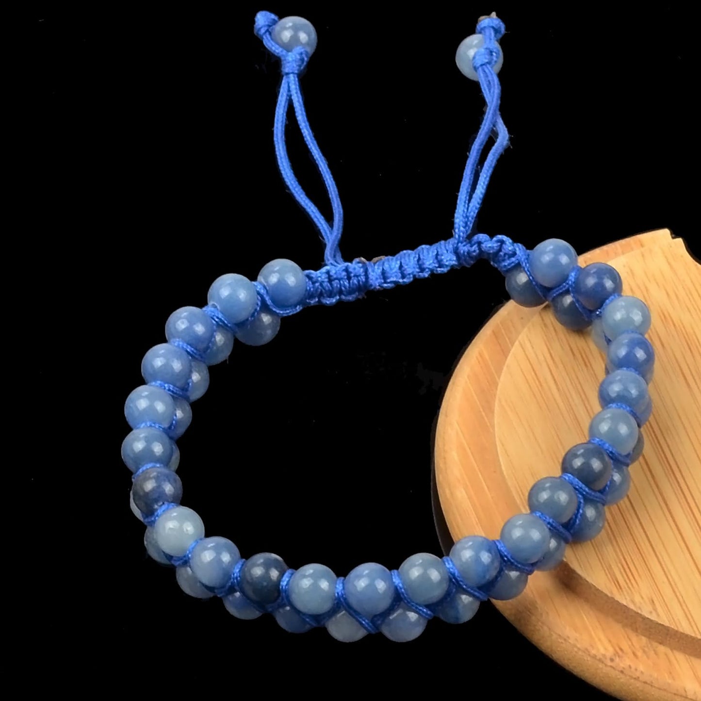 MASSIVE BEADS Double Layer Stone Chakra Healing Crystals Bracelet Yoga Beads Meditation Relax Anxiety Bangle for Unisex Women Men (Blue Quartz, 6mm)