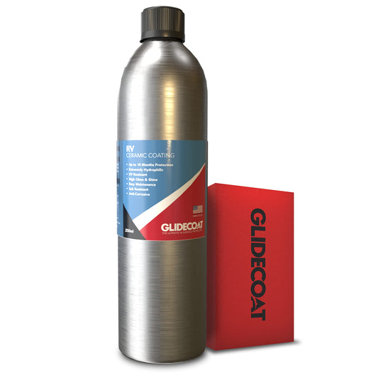 Glidecoat RV Ceramic Coating - 250ml - Wax Alternative for Campers, Travel Trailers & 5th Wheels - Up to 2 Years UV Protection, Super Hydrophobic Surface Repels Contaminants, Better-than-new Shine