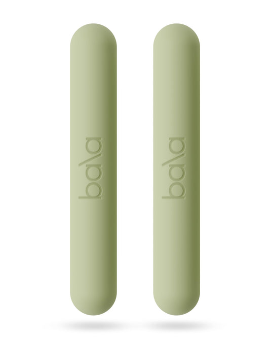 Bala Bars Dumbbell Set for Women & Men, 1lb Dumbbells (Sage) - Set of 2 Bars Designed for Walking, Strength Training, HIIT, Boxing & Aerobics - Hand Weights for Working Out at Home