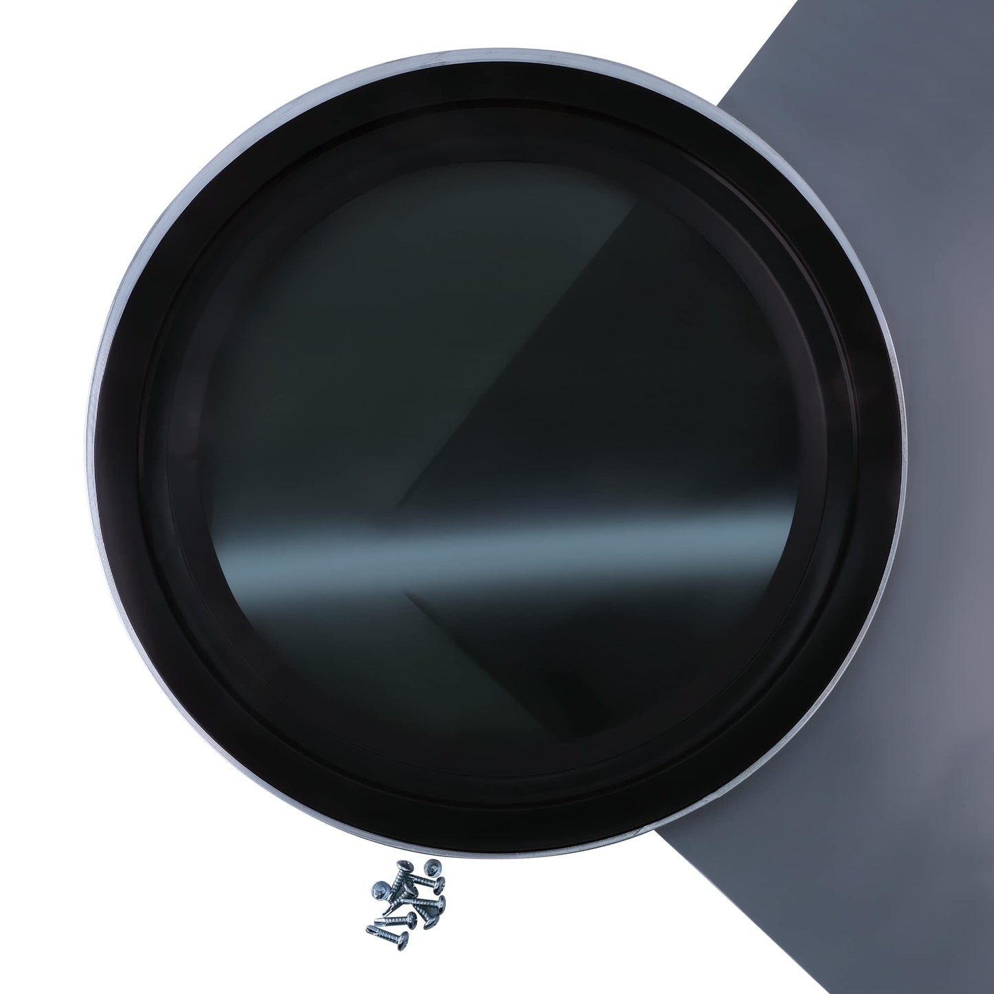CRL 11035S 12" Dark Tinted Round Porthole Window Tinted Tempered Glass for 1/8" or 1-1/2" Wall