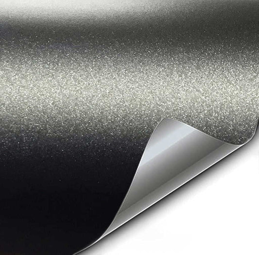 VViViD+ Matte Metallic Black Premium Vinyl Wrap (25ft x 5ft)
