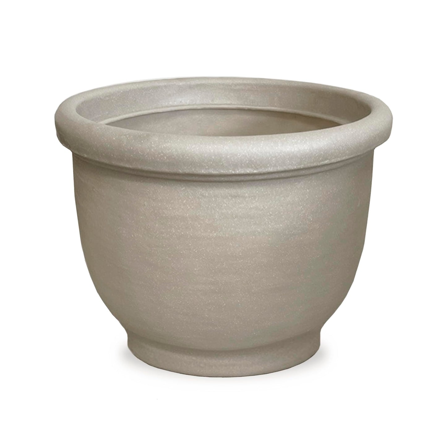 Crescent Garden Agave Planter, Classic Lightweight Resin Planter - UV-Resistant Flower Pots - Indoor & Outdoor Pot for Flowers, Houseplant, Herbs, 21" W x 17" H (Parchment)