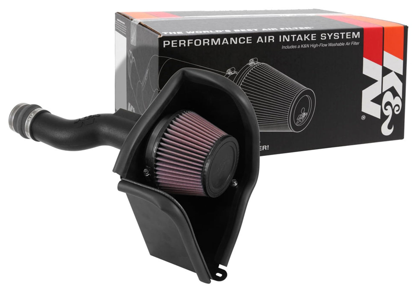 K&N Cold Air Intake System: High-Flow Air Filter, Increase Performance & Acceleration: Compatible with 2016-2021 HONDA: Civic, 63-3516