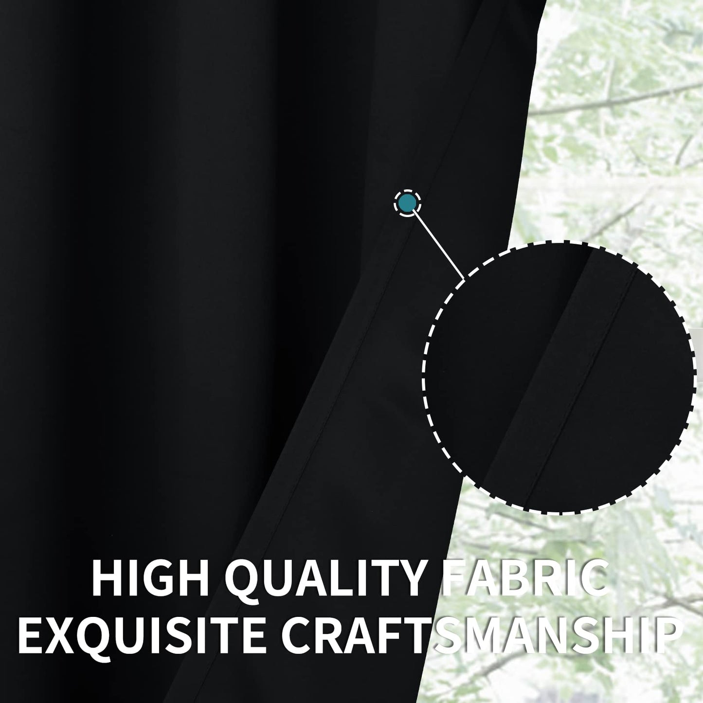 BGment Black Out Bedroom Curtains 63 Inch Length 2 Panels - Thermal Insulated Drapes with Rod Pocket Room Darkening Privacy for Living Room, 42 x 63 Inch