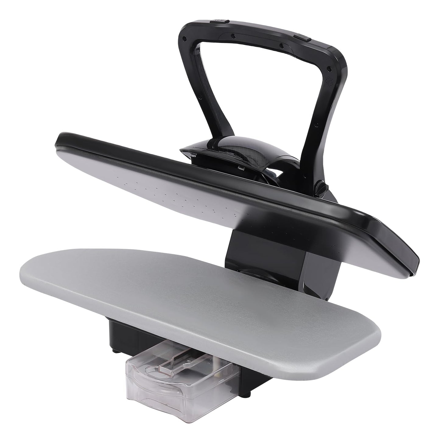 Wawuwao Intelligent Steam Press for Clothes, Digital Steam Iron Press with Touch Screen, 1600W Fabric Steam Press Machine with 5 Modes, Large 35.8inch Plate(Black)