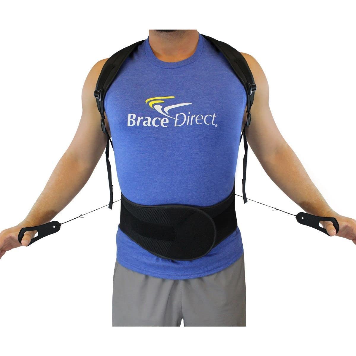 Brace Direct Rigid Posture Corrector TLSO Plus Extension Panel Plus Hot/Cold Pack Insert