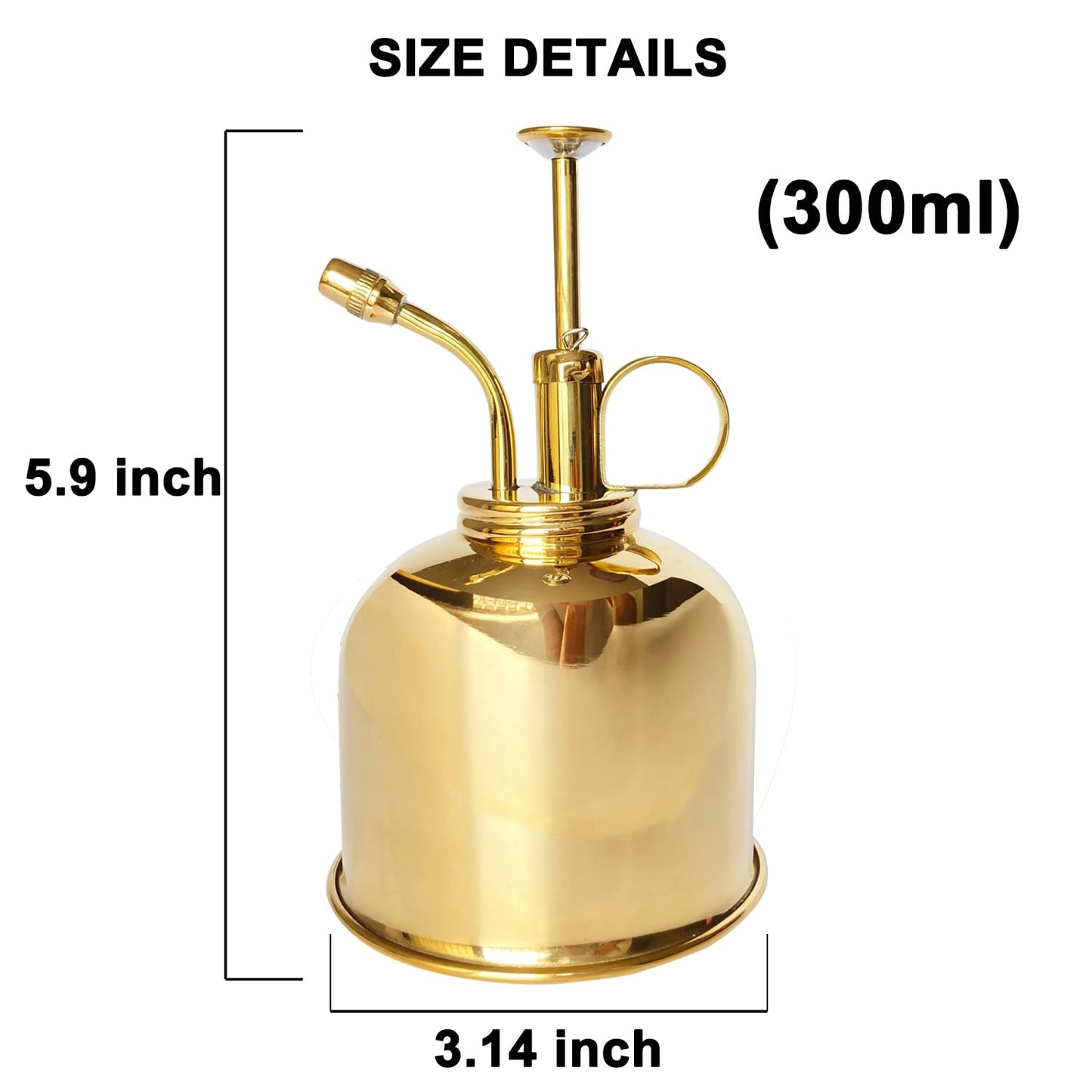 Brass Golden Spray Lianshi can Plant Spay Bottle Inner Flower Spray Mister 300ml/10.56 oz 1pcs/Lot