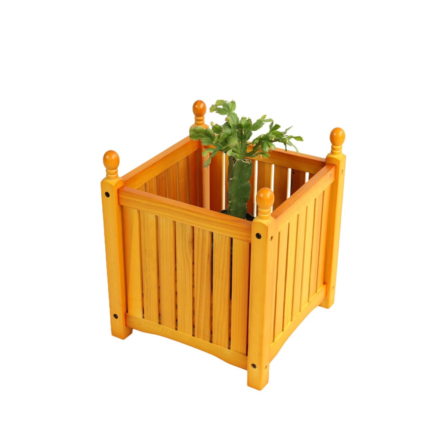 Wooden Flower and Herb Planter for Garden and Outdoor Use