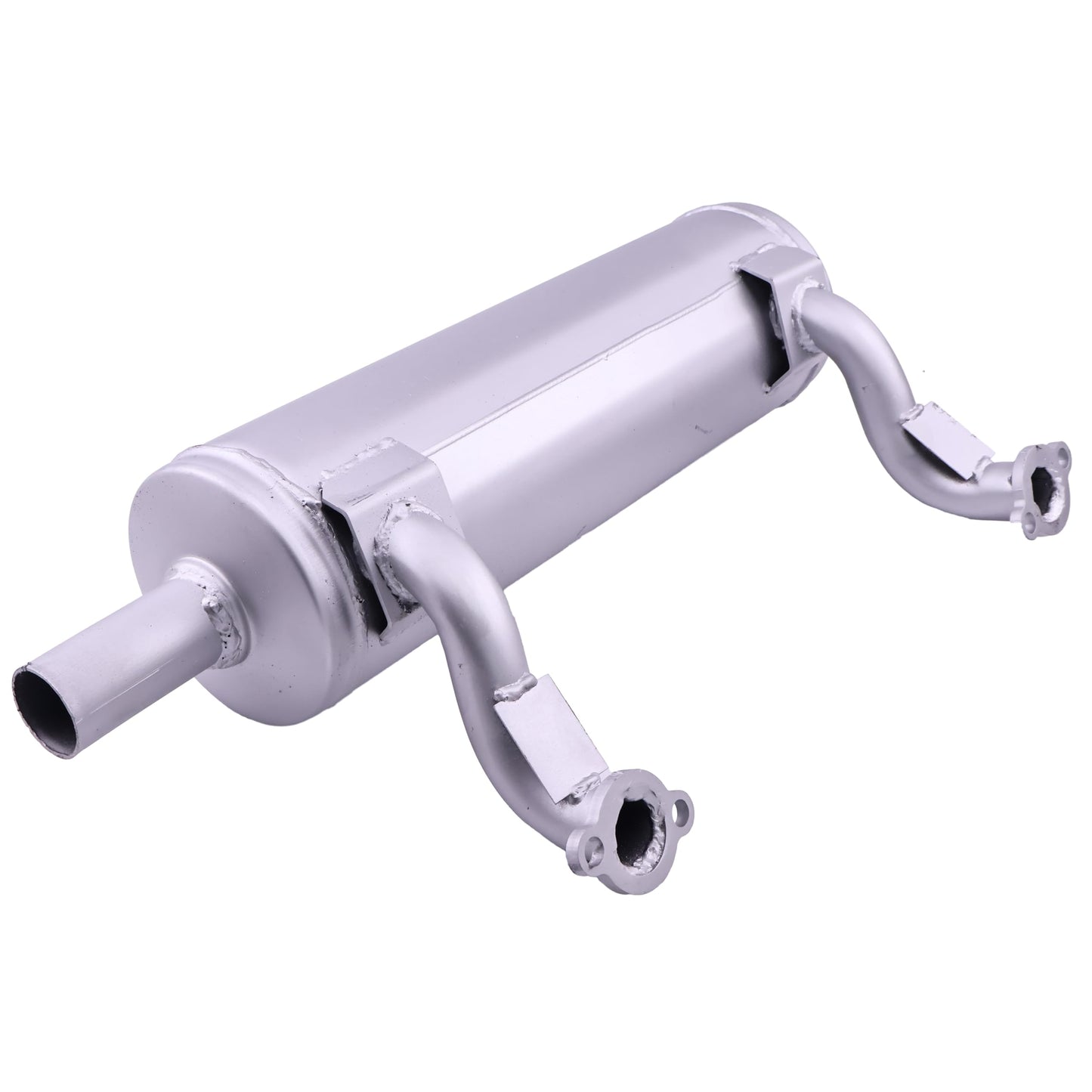 DVPARTS Low Mount Horizontal Muffler 49070-0878 Compatible with Kawasaki 651V 691V 730V 726cc