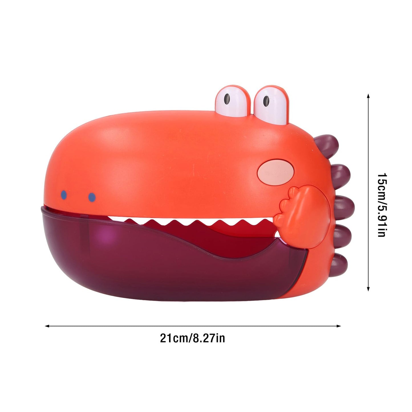 Bubble Machine Bad Toys, a Touch Activation Easy to Install Bubble Bath Bath Toy Cartoon Automatic for Babies for The Bathtub (Orange)
