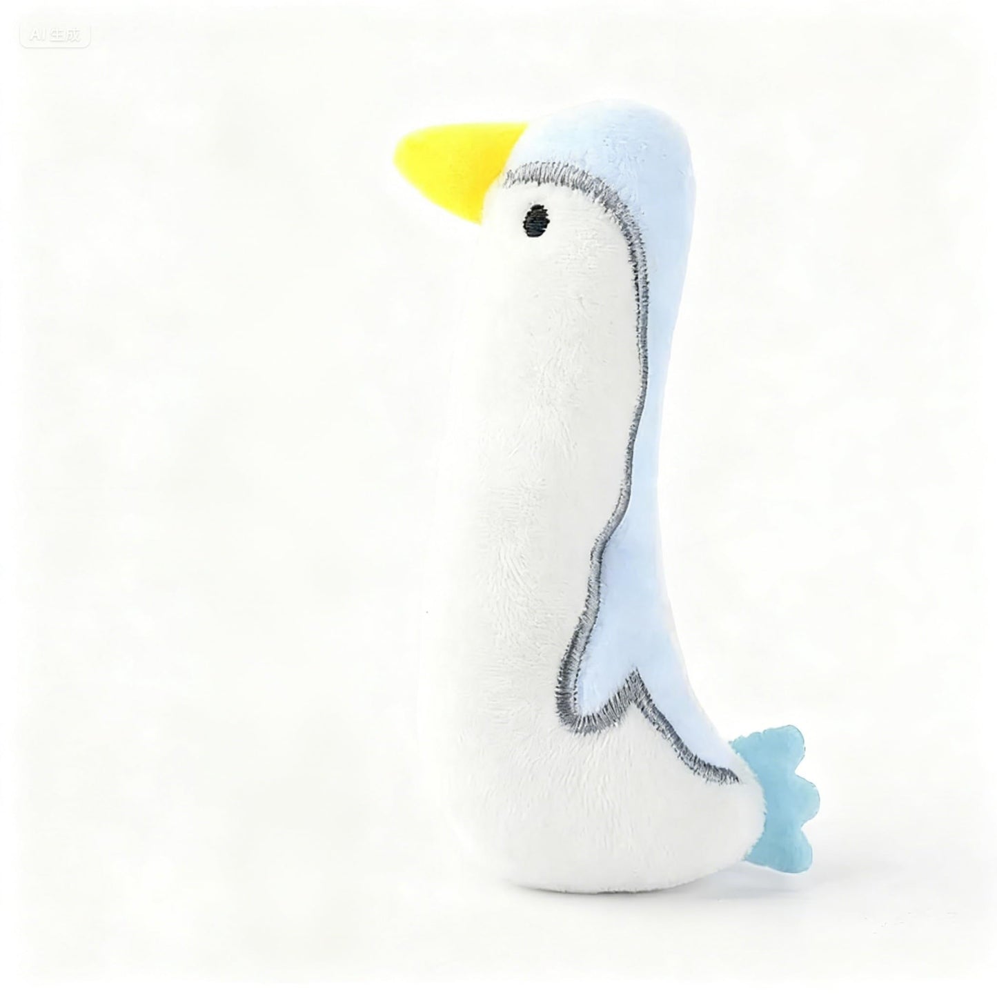 Cat Toy Interactive Toy Cute Plush Kittens Kitty Penguin Shaped Toy, White Cat Chew Catnip Toy Indoor Penguin Toys for Cats （4.7 inch - 1pcs - 0010