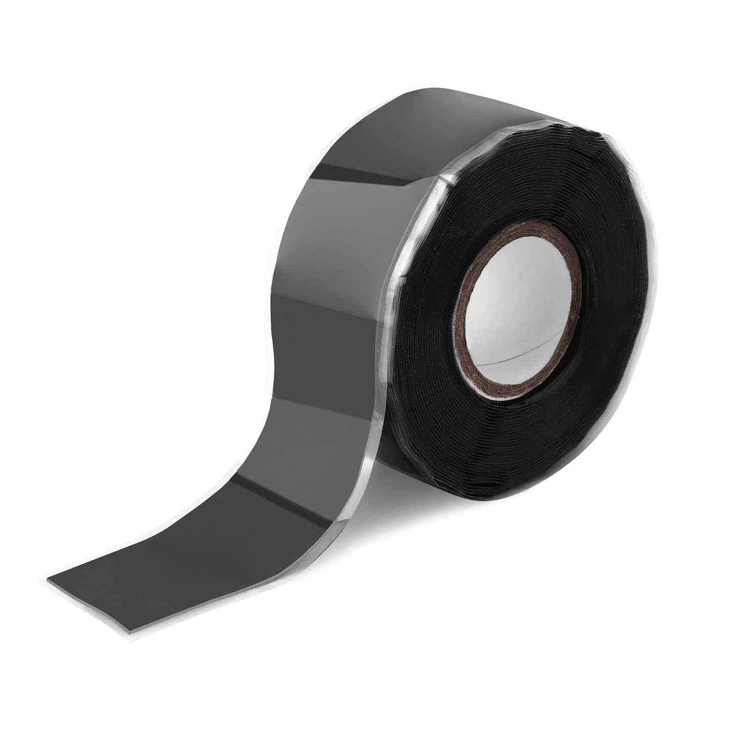 Qelirone Grip Tape - 16.4FT Self Fusing Silicone Tape, Rubber Grip Wrap for Pull Up Bars, Barbells, Dumbbells, Gym Equipment, Bike Handles(Color:Black)
