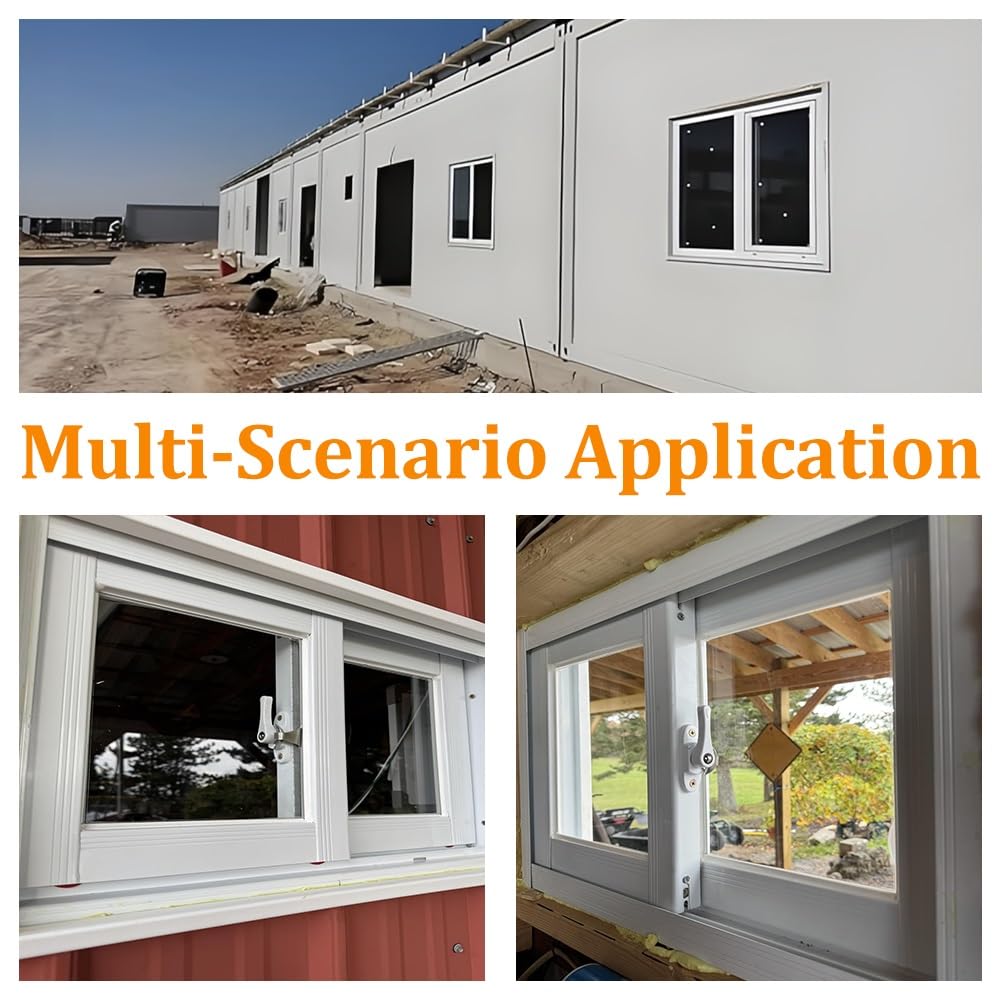 Basement Sliding Window, Push-Pull Lock, Ventilation & Natural Light for Replacement Window, Shed, Garage, Barns(White,31x12in/79x30cm(WxH))