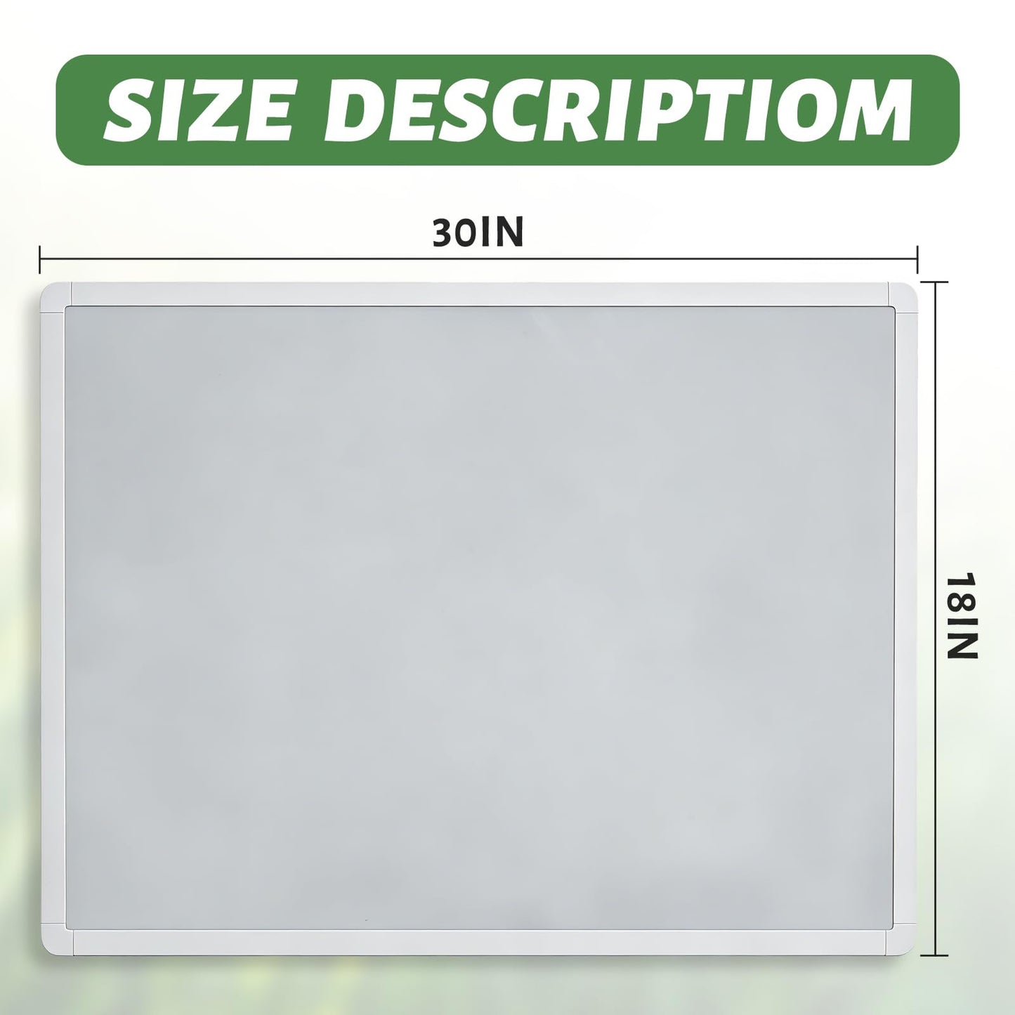 UNCLE BOARD 30 inch x 18 inch Magnetic Whiteboard for Wall – Nano Capsule Surface, Smooth Writing & Easy Erasing, Aluminum Frame, Hanging for Office School Home. Planning Drawing Memo Teaching.