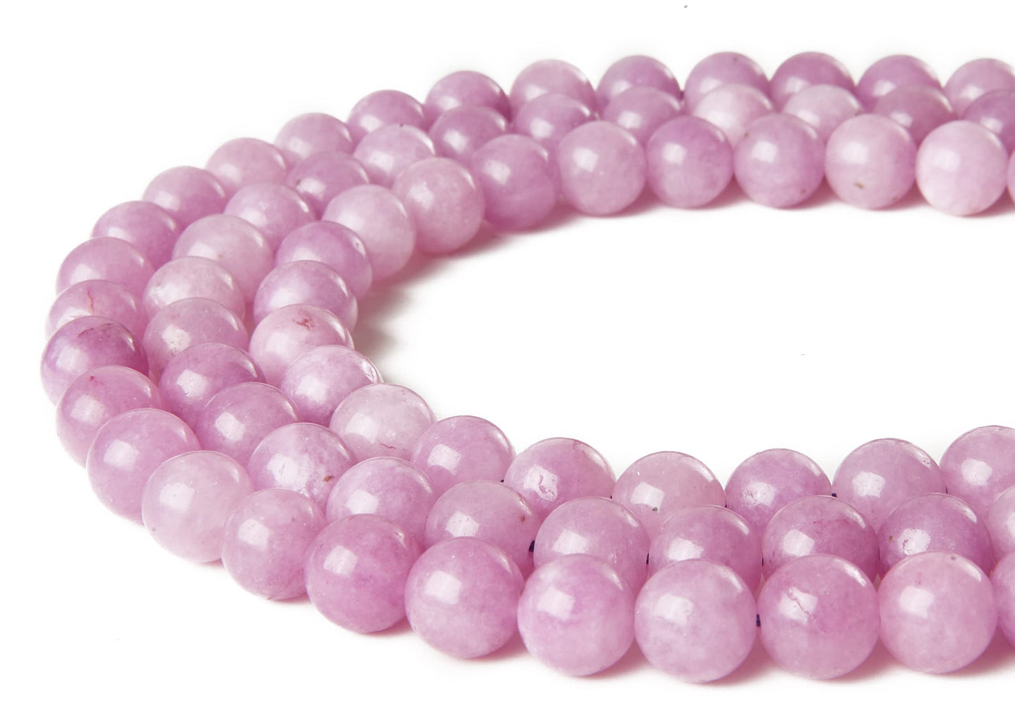 60pcs 6mm Kunzite Beads Natural Gemstone Beads Round Loose Beads for Jewelry Making