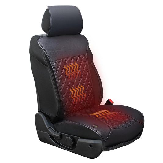 LUSRAIT Universal Seat Cushion, Comfortable Seat Cover with Full Back Support in Winter