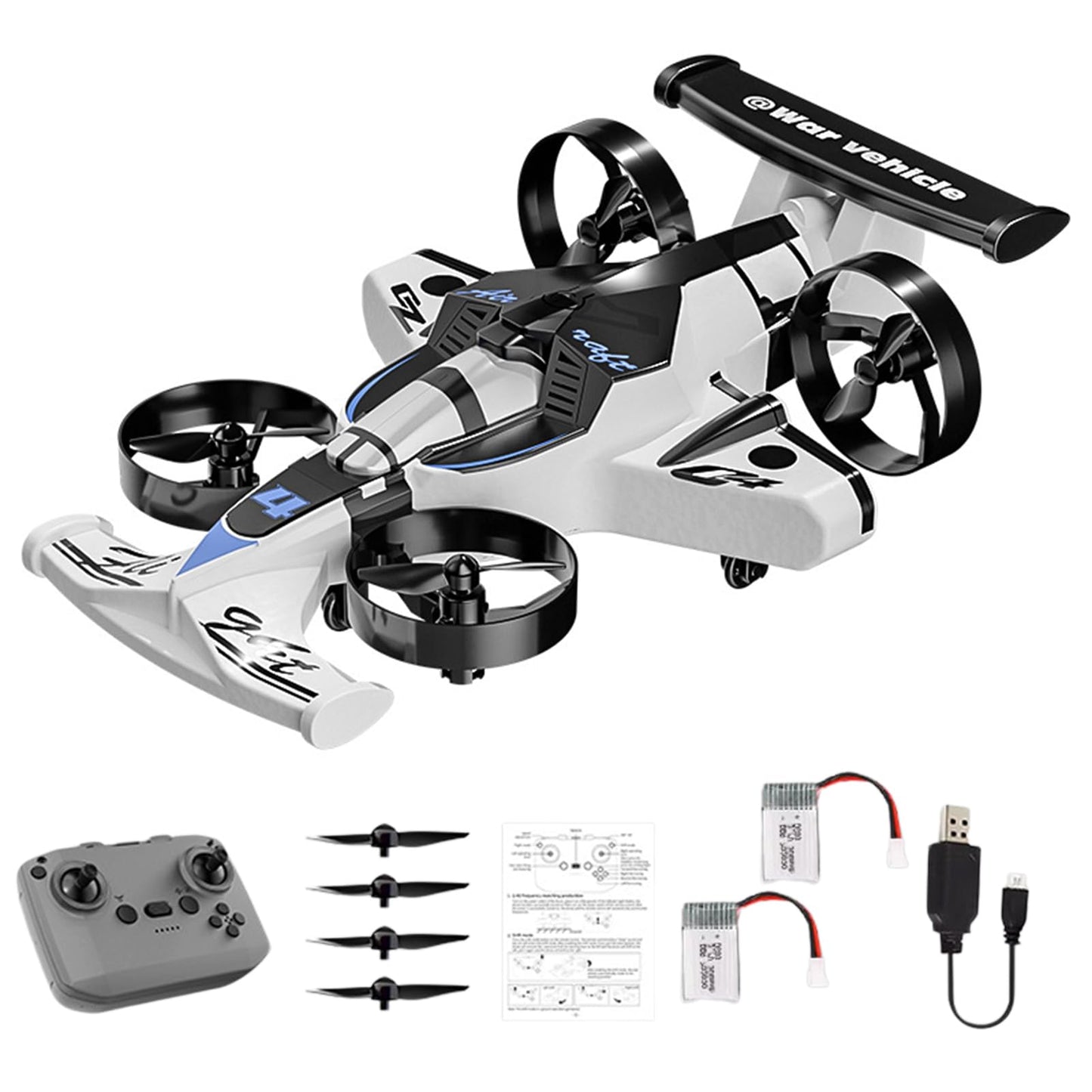 NEWFATE RC Plane Drone RC Drift Car, 2 in 1 RC Plane Stunt Drone RC Drift Car, 2.4Ghz Remote Control Airplane Car Toysr and Remote Control Airplane Stunt Drone Plane, Racing car for Kids 8-12 Kids