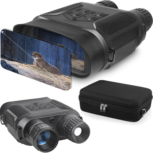 Bestguarder Digital Night Vision Binoculars Day Night use with Camera & Camcorder Function Takes Photo & Video from 400m/1300ft for Camping Farm Monitor Night Vision Goggles