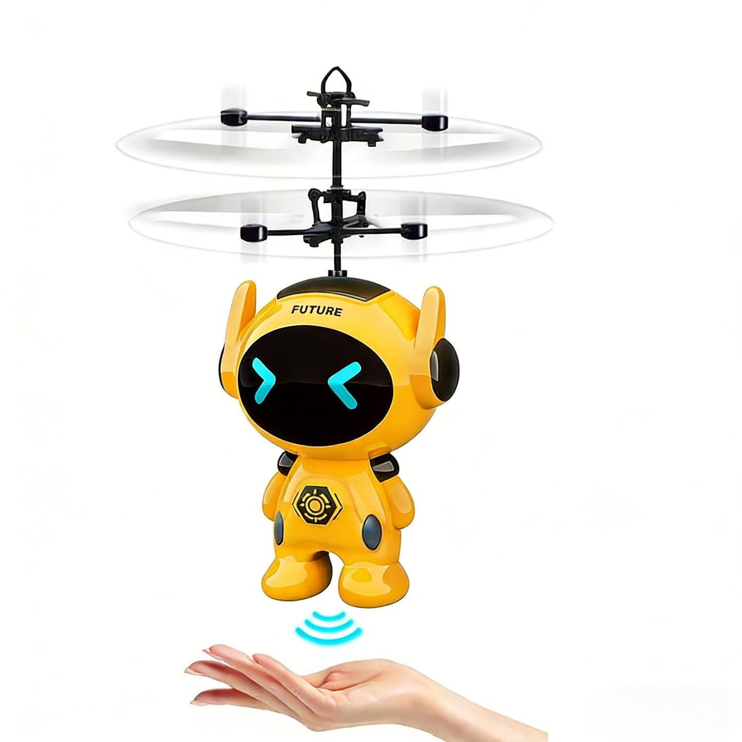 Flying Toys for Kids Mini Drones for Kids 8-12 with LED Light Indoor Rechargeable Mini Helicopter Toy Mini Robot Toy Cool Toys Gift for Boys & Girls Age 6-12