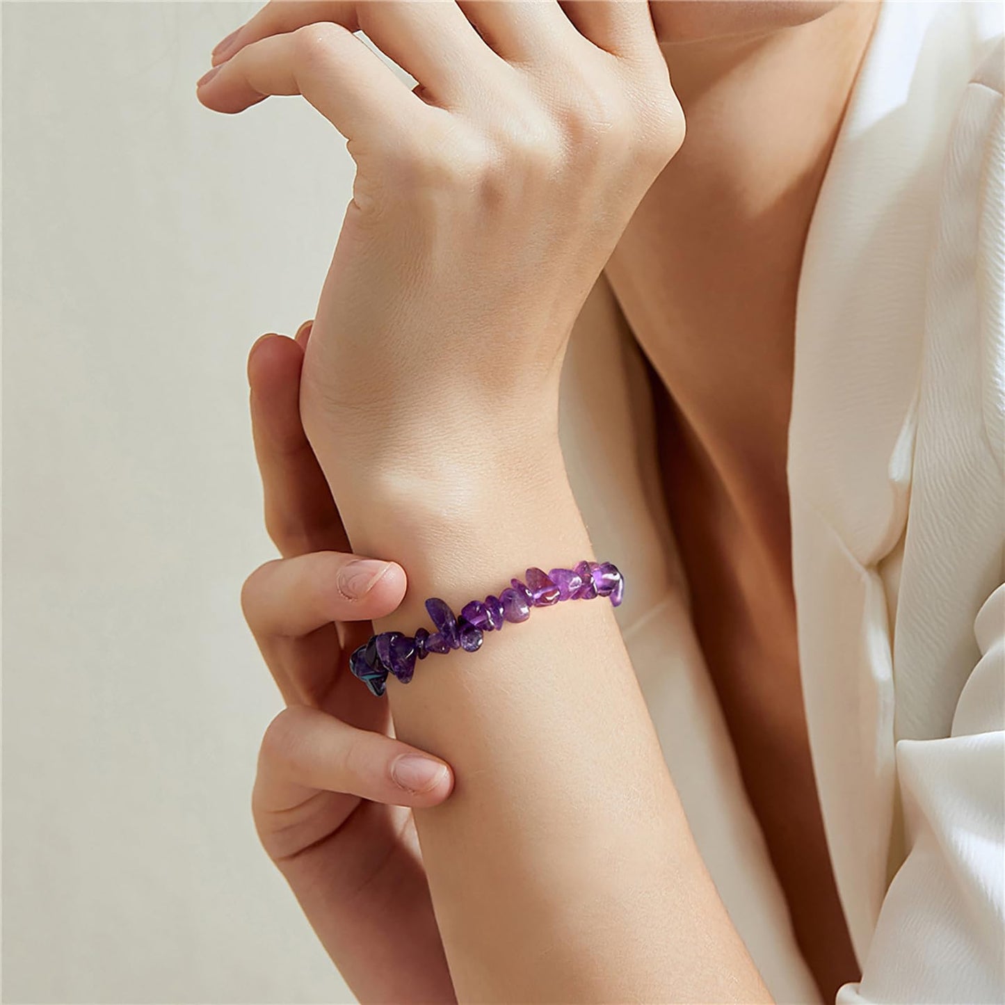 Strawberry Quartz Bracelet for Women 5-8mm Raw Strawberry Quartz Bracelet Natural Stone Bracelet Strawberry Quartz Crystal Bracelet Gemstone Bracelet for Women
