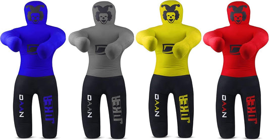 DAAN Kids Grappling Dummy for MMA, Jiu Jitsu, Boxing, Karate & Wrestling Training – Tackle Dummy for Kids Martial Arts Practice (Blue)