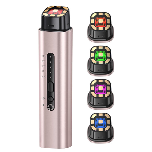 5-in-1 Mutifunctional Face Massager Tool - Skin Tightening & Lifting Device - 5 Color Face Light Therapy Device - Professional Skin Care Beauty Devices for Face, Neck, and Eyes