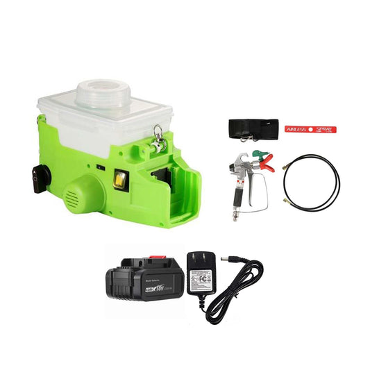 Cordless Airless Paint Sprayer, 500W High Efficiency Battery-Powered Spray Gun with 4000mAh Battery, 15MPa/3000PSI Pressure for Interior/Exterior Walls, Fence