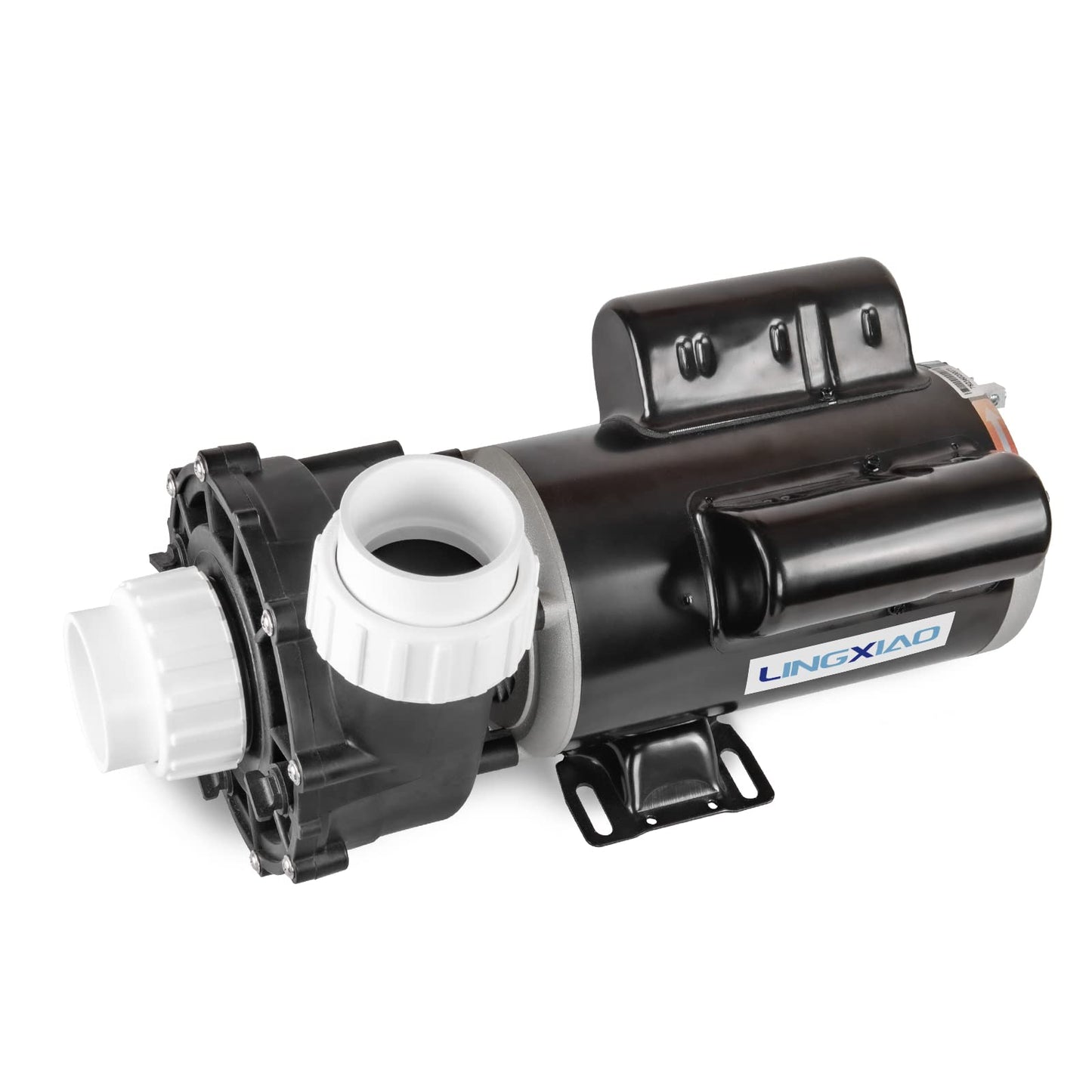 LINGXIAO Single Speed Hot Tub SPA Pumps - LX SPA Pump Motor 2.5HP, (115V or 230V)/60HZ, 2" Port, 48 Frame High Performance SPA Pump - (Model: 48WUA1653C-I)