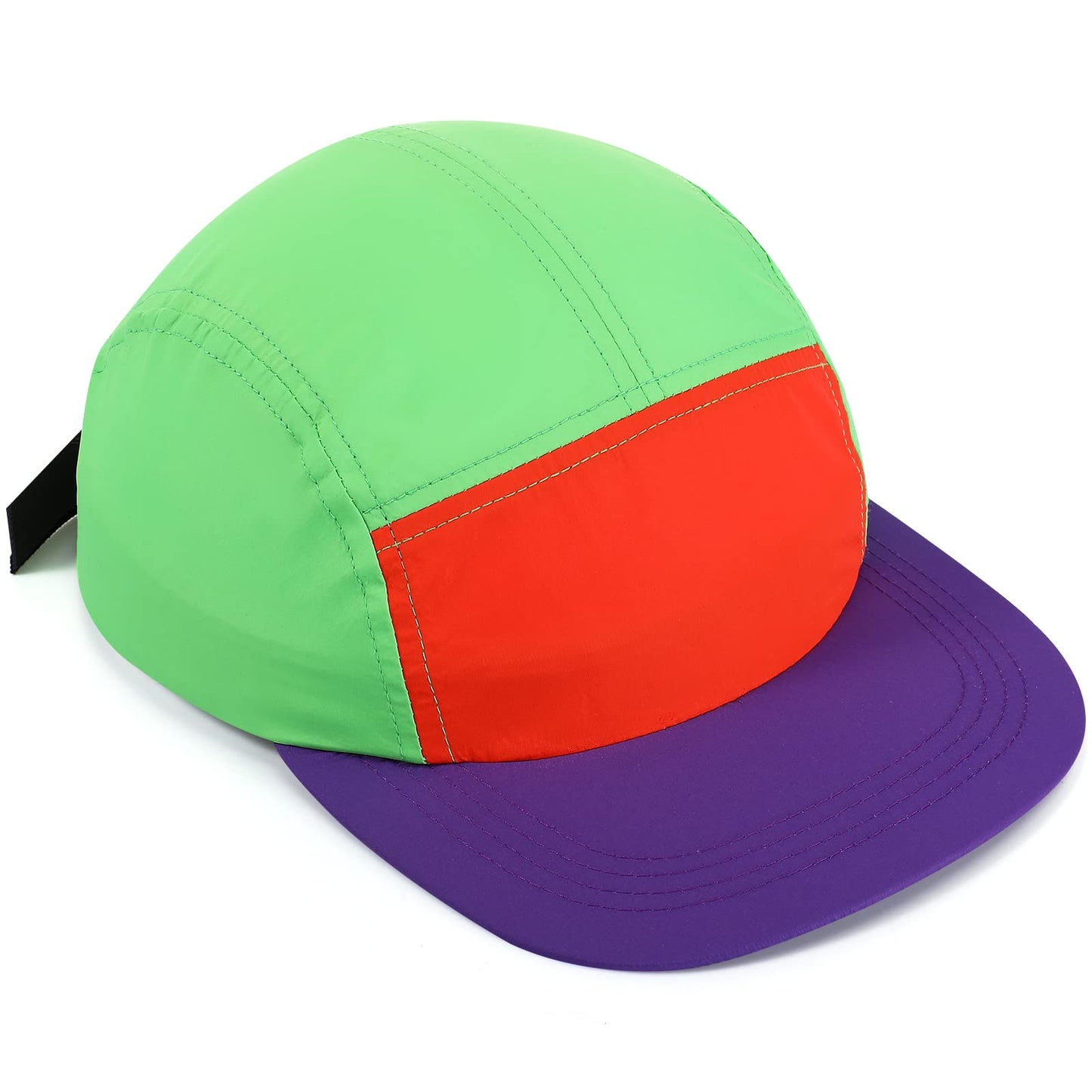 Cindeer 80s 90s Neon Hat Nylon Cap Retro Adjustable Cap for Women Men 80s Costumes Accessories 90s Theme Party