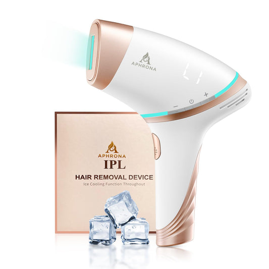 Aphrona® Hair Removal | For Full Body, Face, Sideburns, Stomach, Arms | Easy to Use |Safe & Effective Laser Hair Remover | Long-Lasting Hair Removal | FDA Cleared