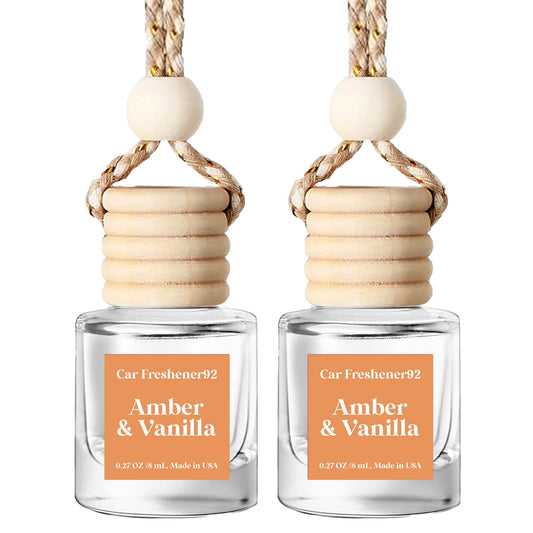 HoogaLife Car Air Freshener Diffuser 2 Pack Hanging Air Freshener Diffuser - Pink Sparkle Champagne Fragrance Oil Air Diffuse r for Car, 45+ Days Long Lasting Fragrance Made in USA