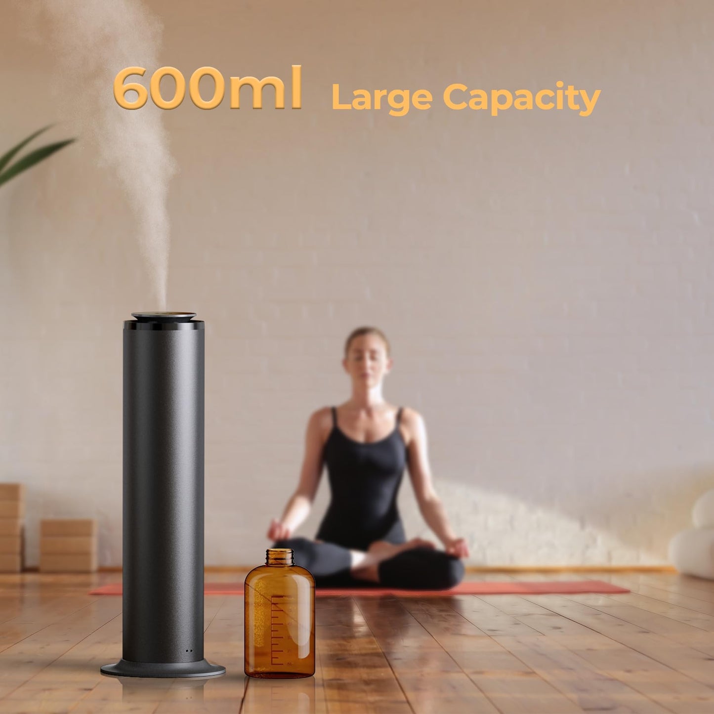 Aromadd 2800 Sq Ft Floor Standing Hotel Collection Diffuser, 600mL Scent Air Machine for Home Waterless Diffuser, Hotel Scent Cold Air Essential Oil Diffuser for Large Room, App & Remote Control
