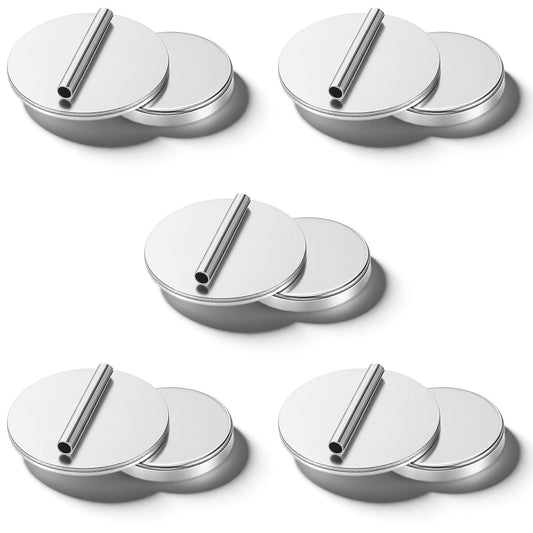 5 Pairs Invisible Magnetic Brooch Pin Converter Mini Magnetic Clasps for Clothing Metal Pin Backs Magnet Metal Lapel Pins Brooch Holder Converter for Hijab Scarf Shawl Thin Fabric