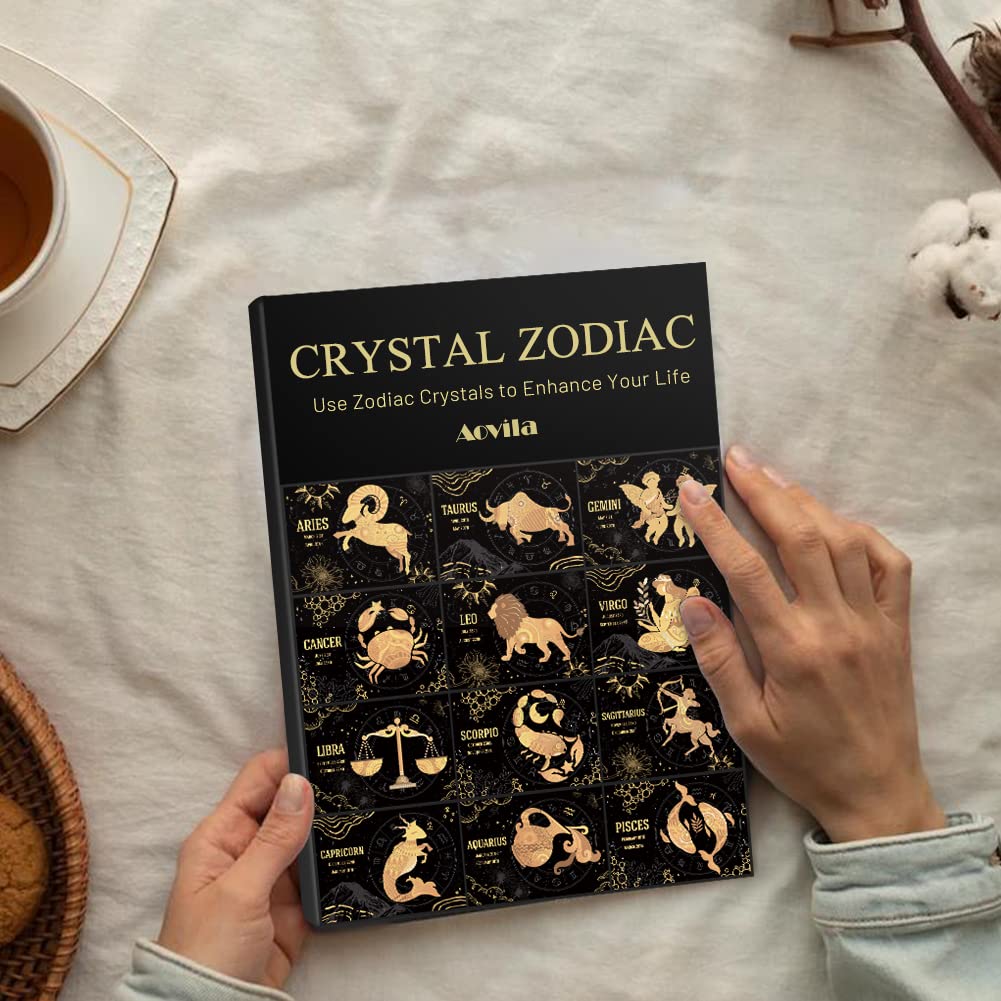 Aovila Taurus Birthday Gifts for Women - Taurus Candle Holder Crystals Birthstones Gifts Box Set - Zodiac Gifts Astrology Horoscope Gifts Birthday Gifts for Her Mother Sister Best Friends