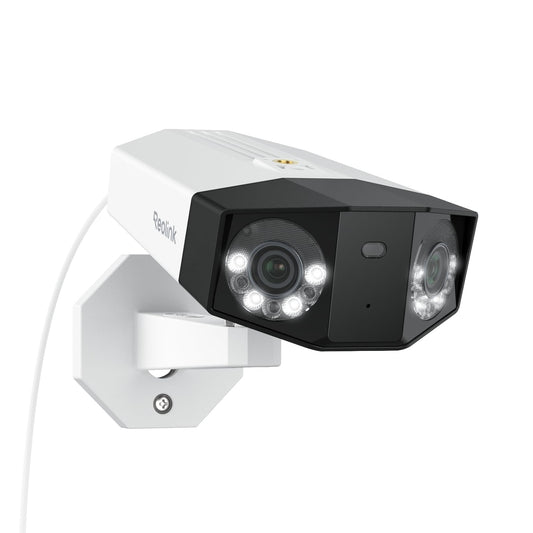 REOLINK Duo 3 PoE 16MP UHD Dual-Lens PoE Security Camera with 180° Panoramic View, Motion Track, F1.6 Color Night Vision, Person/Vehicle/Animal Detection, 2 Way Talk, Supports 24/7 Recording