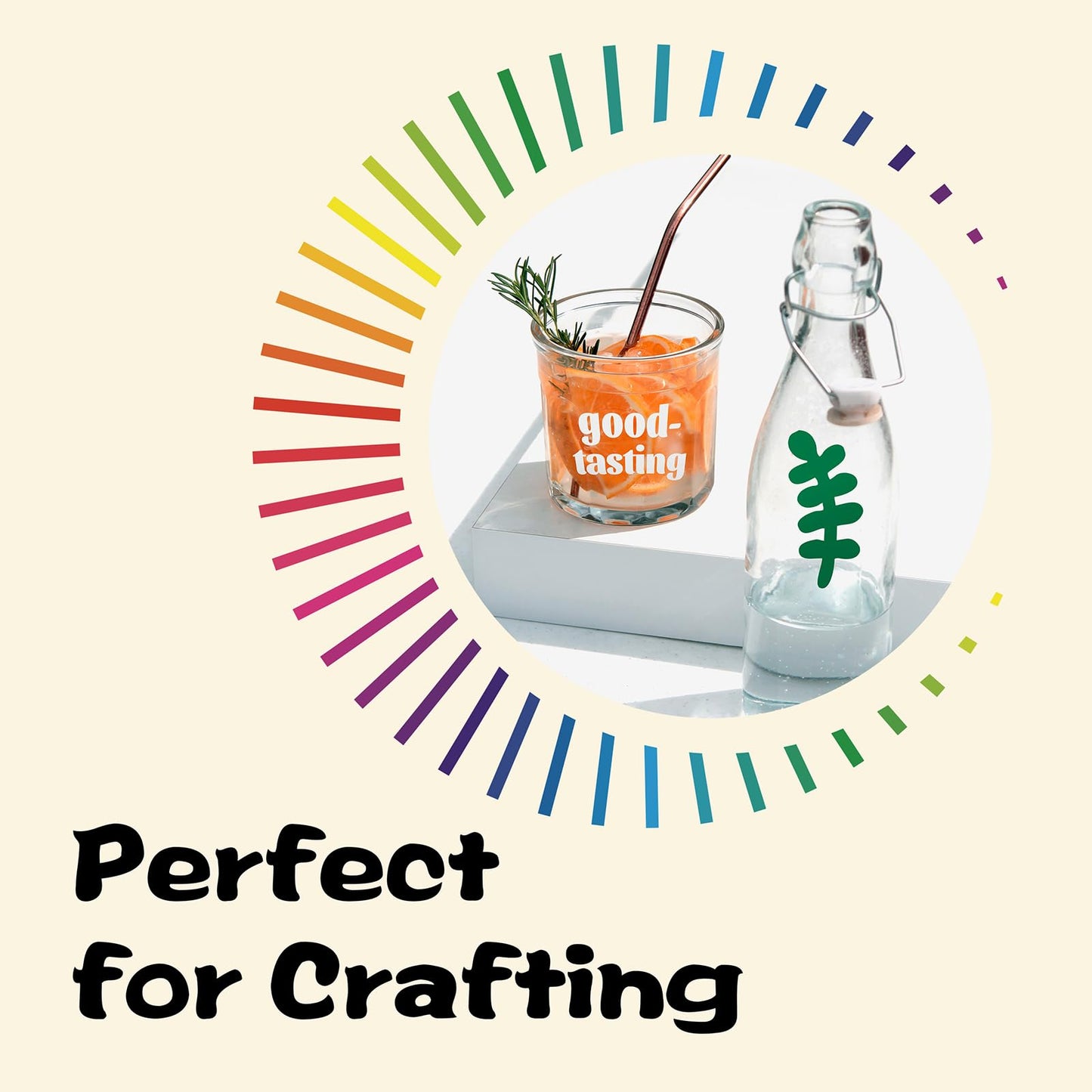 ANT Roll of Paper Transfer Tape for Vinyl, Premium-Grade Vinyl Transfer Paper with Layflat Adhesive, Ideal for Cricut Vinyl Crafts, Decals, and Lettering (24inch x 50ft)