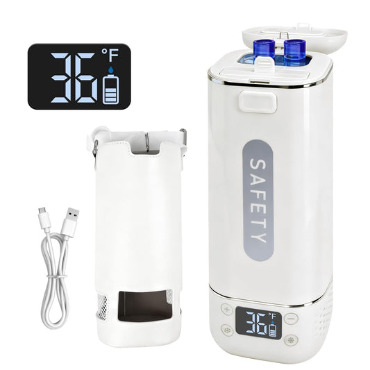 Rechargeable Insulin TSA Approved Cooler, Electric Portable Medication Cooler with USB Charging,1–6 Pens Keeps at 35–68°F