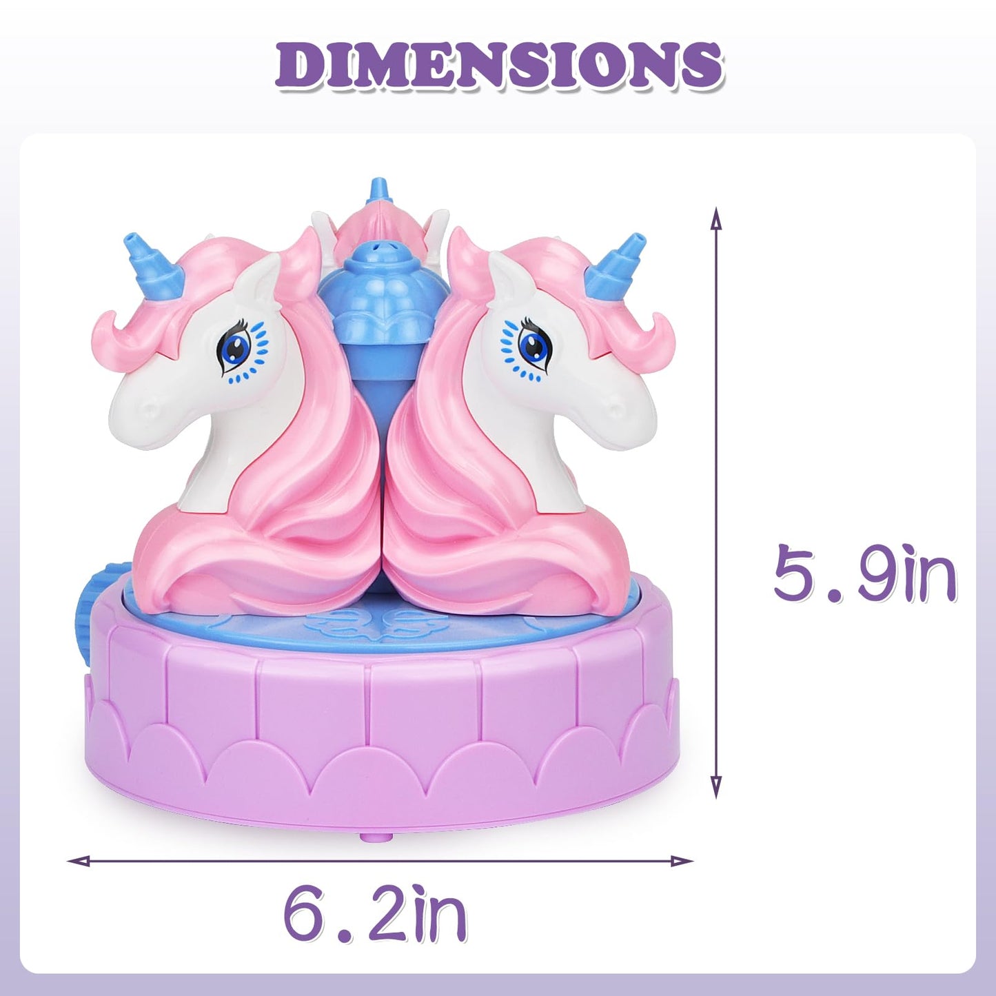 Sprinkler for Kids Outdoor Water Toys: Backyard Spinning Unicorn Toddler Sprinkler Toy - Summer Outside Toys Attaches to Garden Hose Splashing Fun Toys for 3 4 5 6 7 8 Year Old Boys Girls Gifts