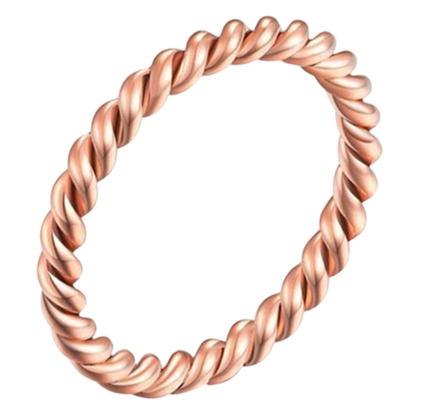 FAICAEIRI Pure copper tensor rings twisted,copper rings for men and women，Twist Ring Jewelry，Solid Copper Twisted ring Jewelry for women (7), yellow, FACATENRING-33