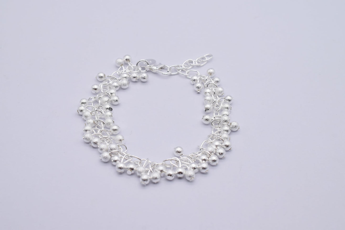 OSIRIDEH2 Bell Bracelet 925 Sterling Silver Bells Sounds Bead Chain Bracelet for Women Wedding Engagement Party Jewelry Jingling Bracelets (bracelet-02)
